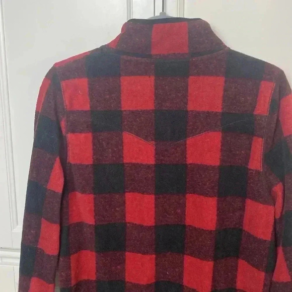 Warranted to be a Pendleton fleece Buffalo print quarter zip pullover - Picture 4 of 10